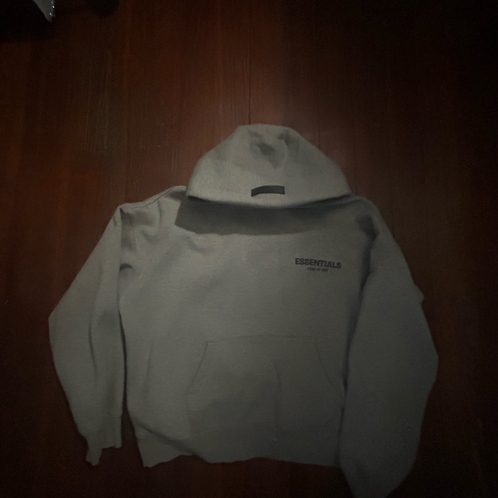 Essentials Charcoal Hoodie Sweater for Men